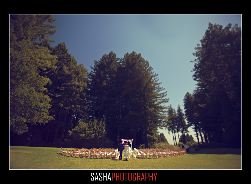 mountain terrace wedding ceremony