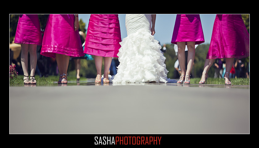 bridal party at stanford