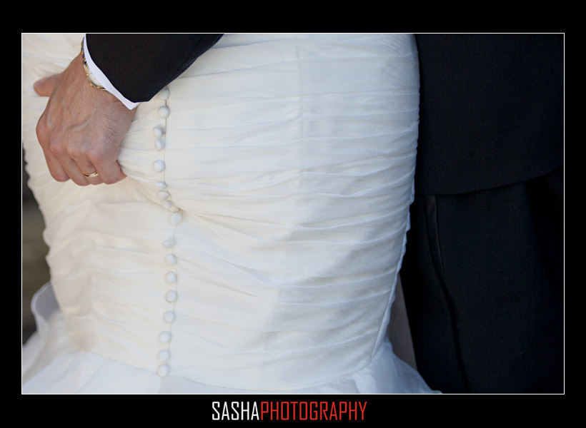 bride and groom at stanford