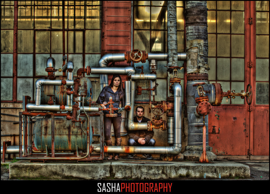 urban engagement session photo