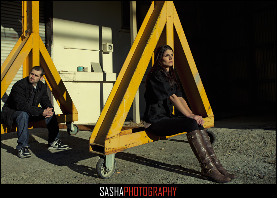 urban engagement session photo