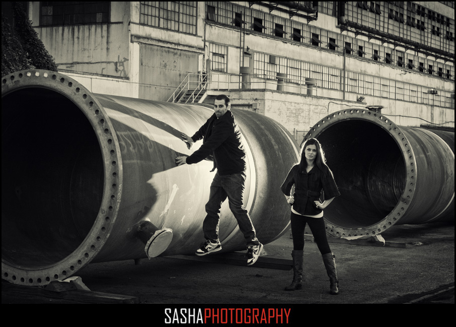 urban engagement session photo