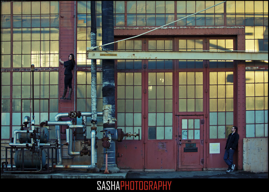urban engagement session photo