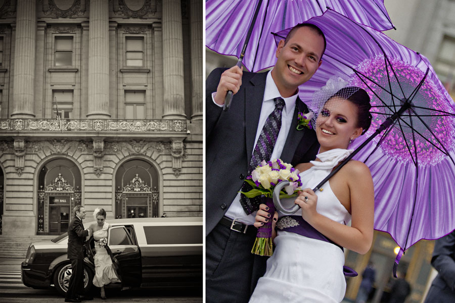 san francisco city hall wedding photo