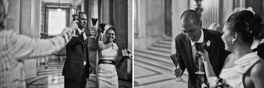 san francisco city hall wedding photo