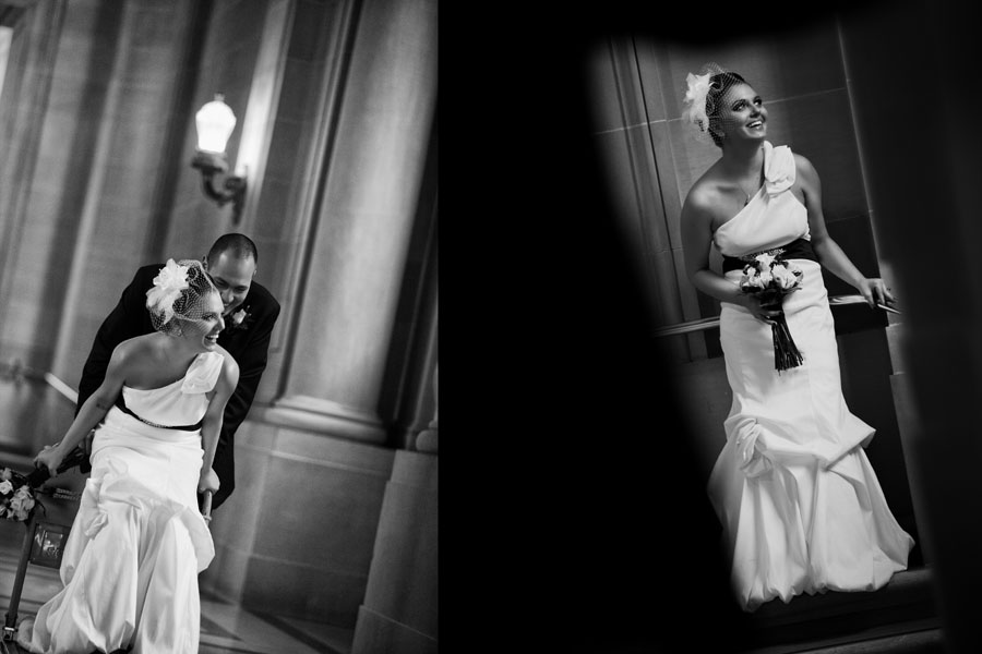san francisco city hall wedding photo