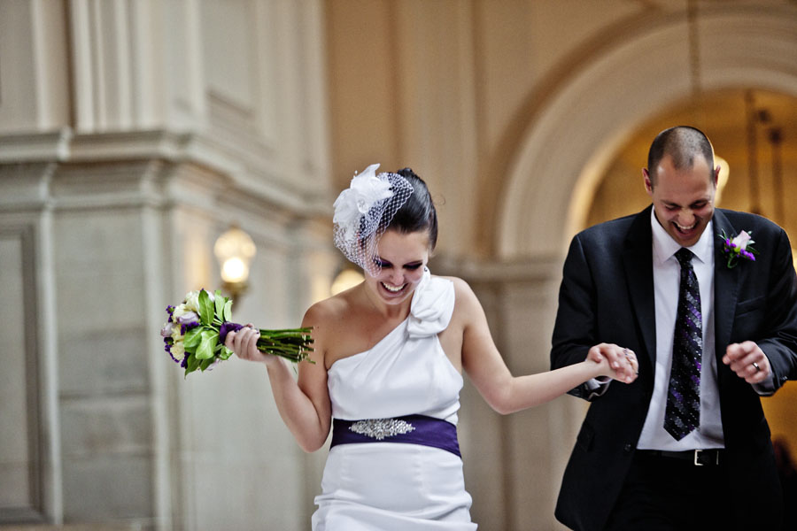 san francisco city hall wedding photo