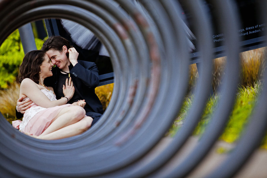 de young museum engagement session