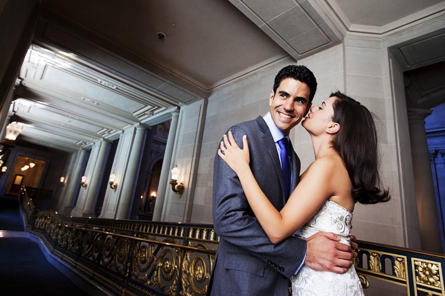 sf city hall wedding photo