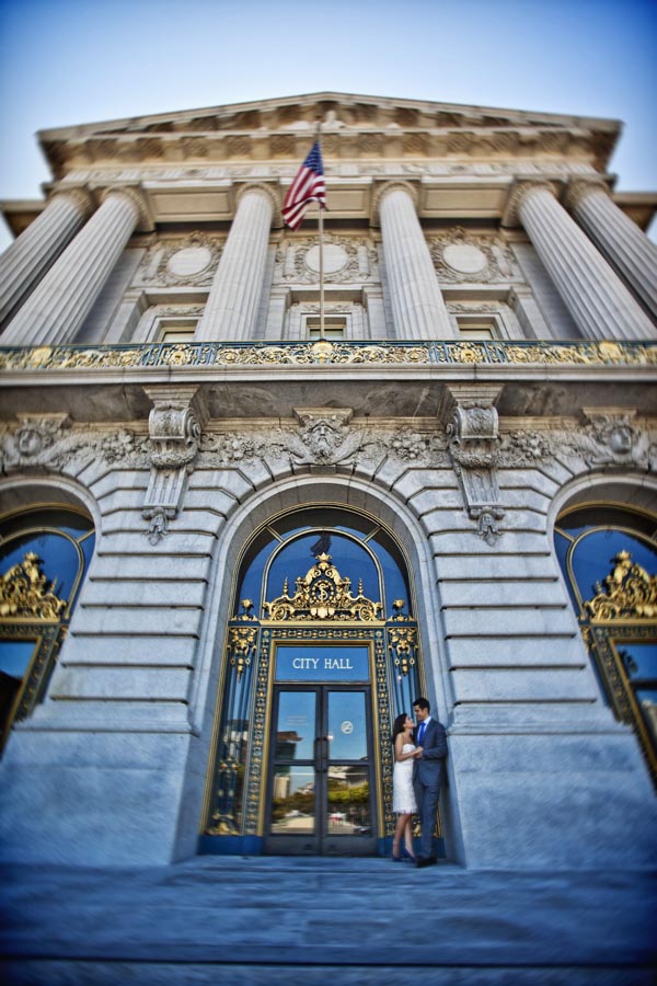 sf city hall wedding photo