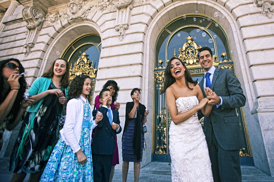 sf city hall wedding photo