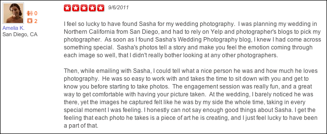 Amelia Jonathan Yelp Review