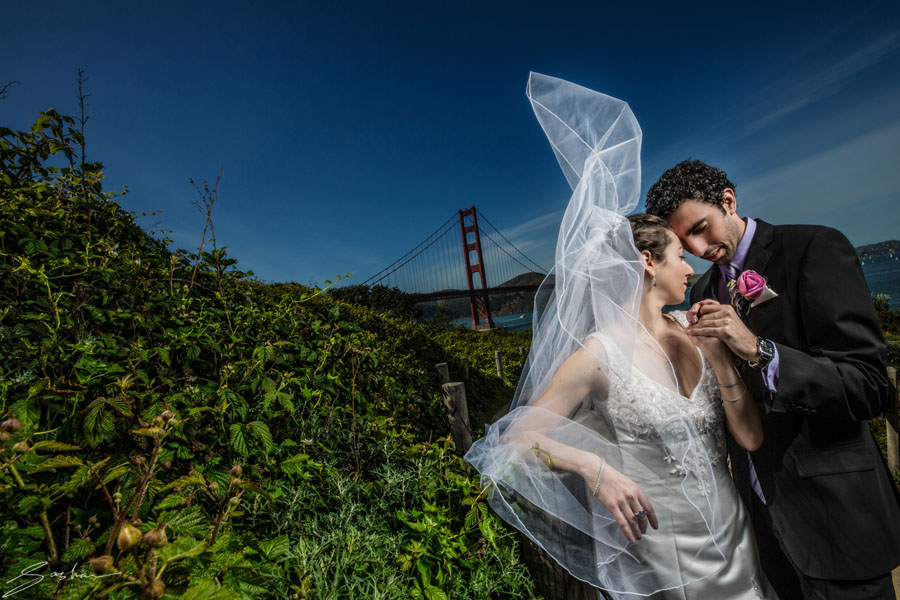 golden gate bridge wedding
